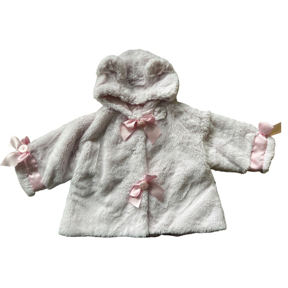 Bearington Bear collection plushy hooded jacket- 6-12M
